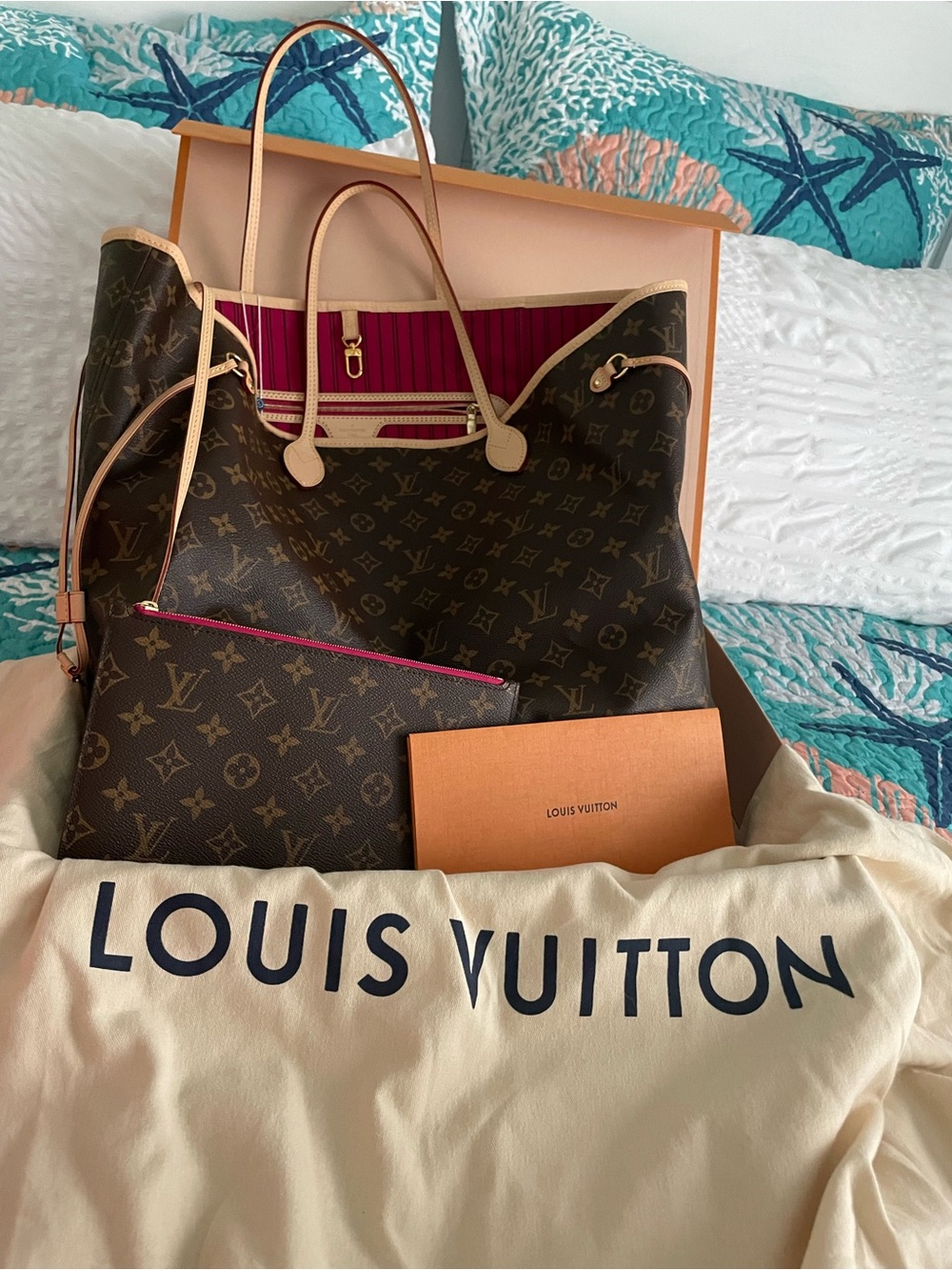 Louis Vuitton  Neverfull  GM Tote Bag Pink💕